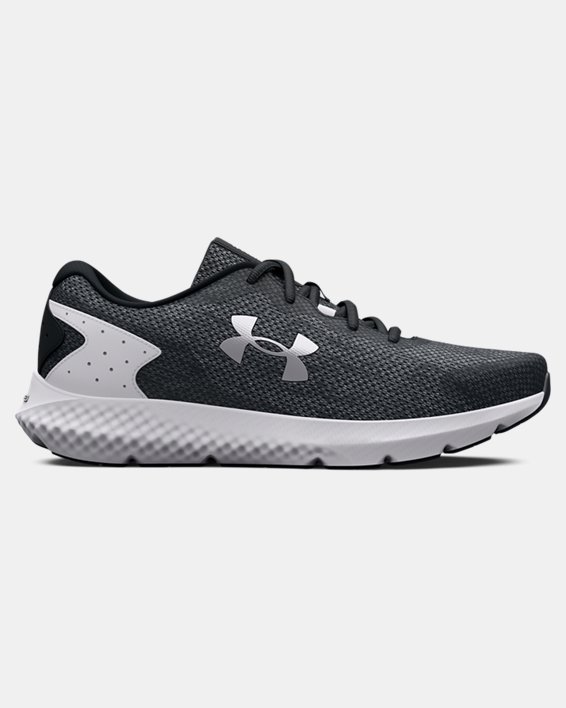 Women's UA Charged Rogue 3 Knit Running Shoes, Black, pdpMainDesktop image number 0